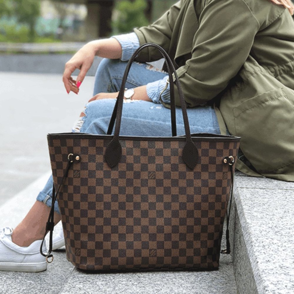 Auth Louis Vuitton Neverfull Mm #36592L44